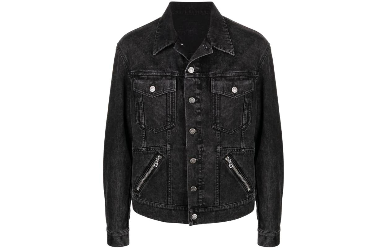 

BALMAIN Джинсовая куртка с молнией, Black