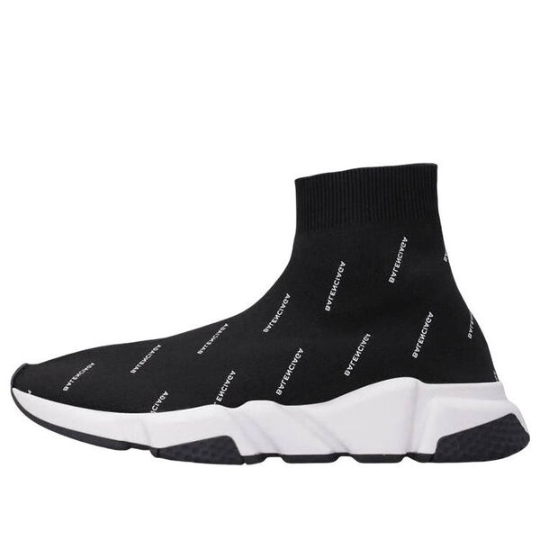 

Кроссовки speed 1.0 sneakers 'black logo print' Balenciaga, черный