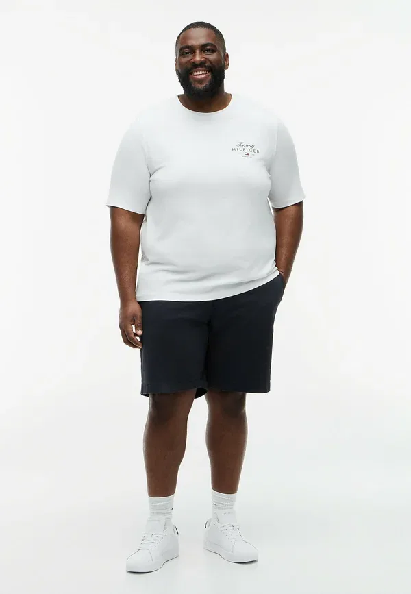 Футболка Tommy Hilfiger Bt script stack tee b brand love basic t-shirt, белый — фото 2