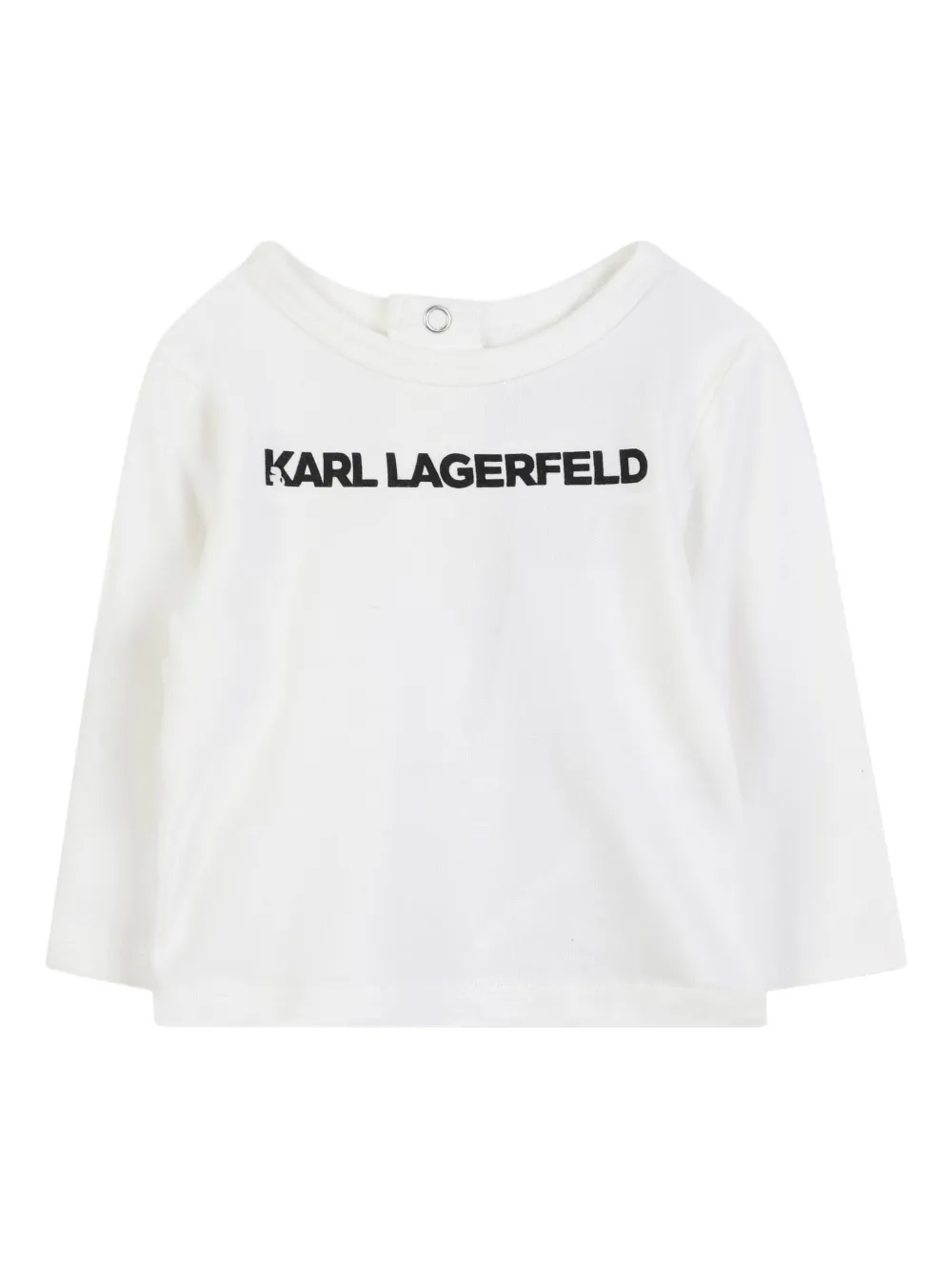 Комплект из лонгслива и брюк KARL LAGERFELD KIDS, черный — фото 4