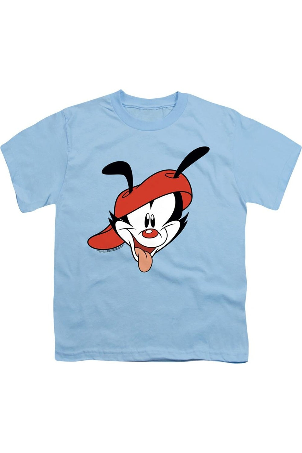 

Футболка с коротким рукавом Animaniacs Wakko Head для детей Gildan, светло-голубой