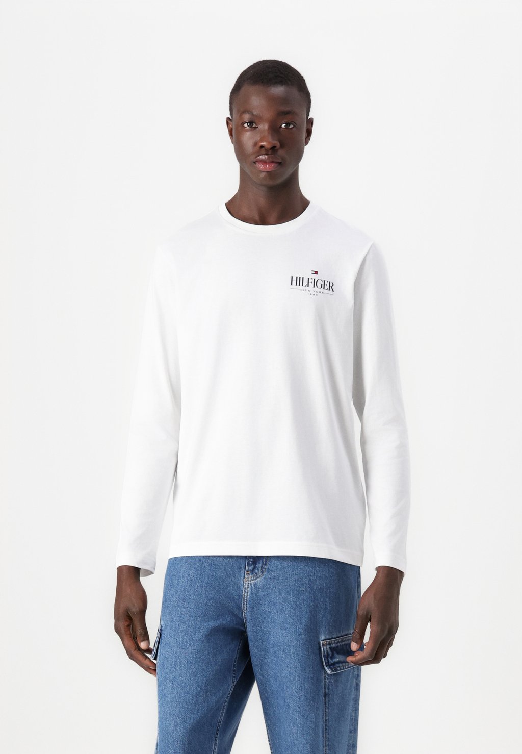 

Лонгслив STACK TEE Tommy Hilfiger, белый