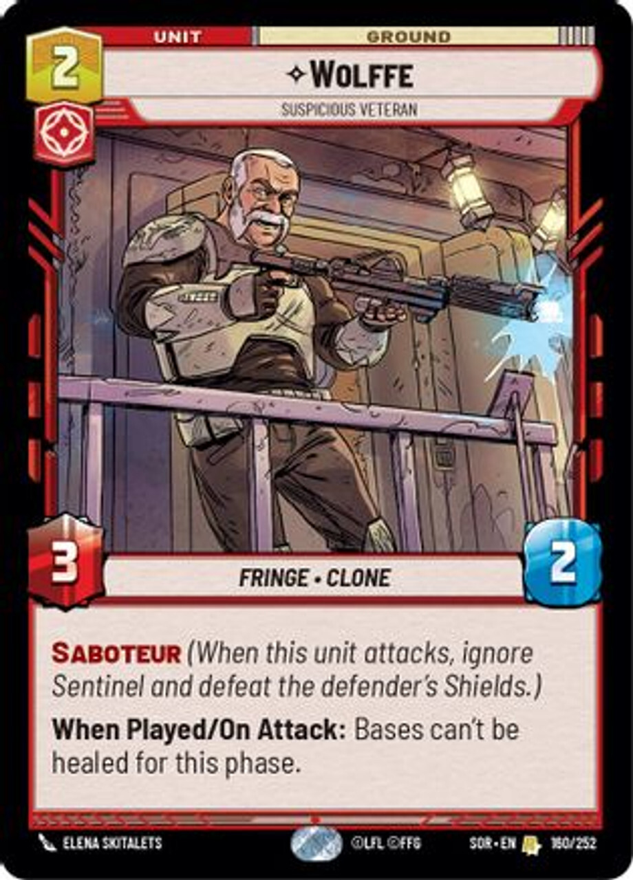 

Карточная игра Wolffe - Suspicious Veteran (160/252) - Spark of Rebellion