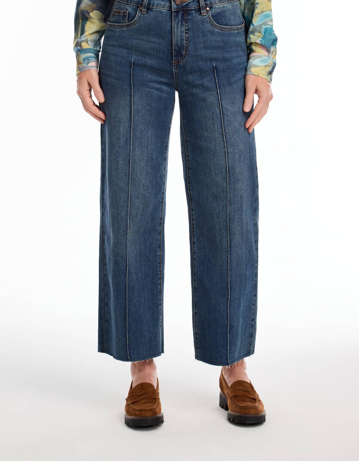 

Джинсы Olivia Wide Ankle Jeans в винтажном стиле FDJ, цвет vintage wash