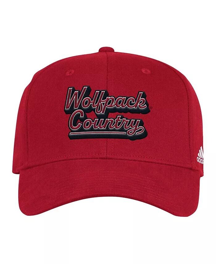 

Мужская красная кепка NC State Wolfpack Chant Flex adidas