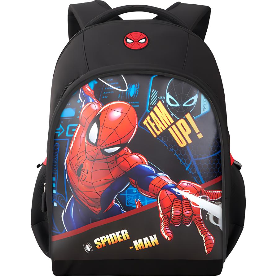 

Disney Детский рюкзак из полиэстера с полиуретановой спинкой, Spider-Man Black