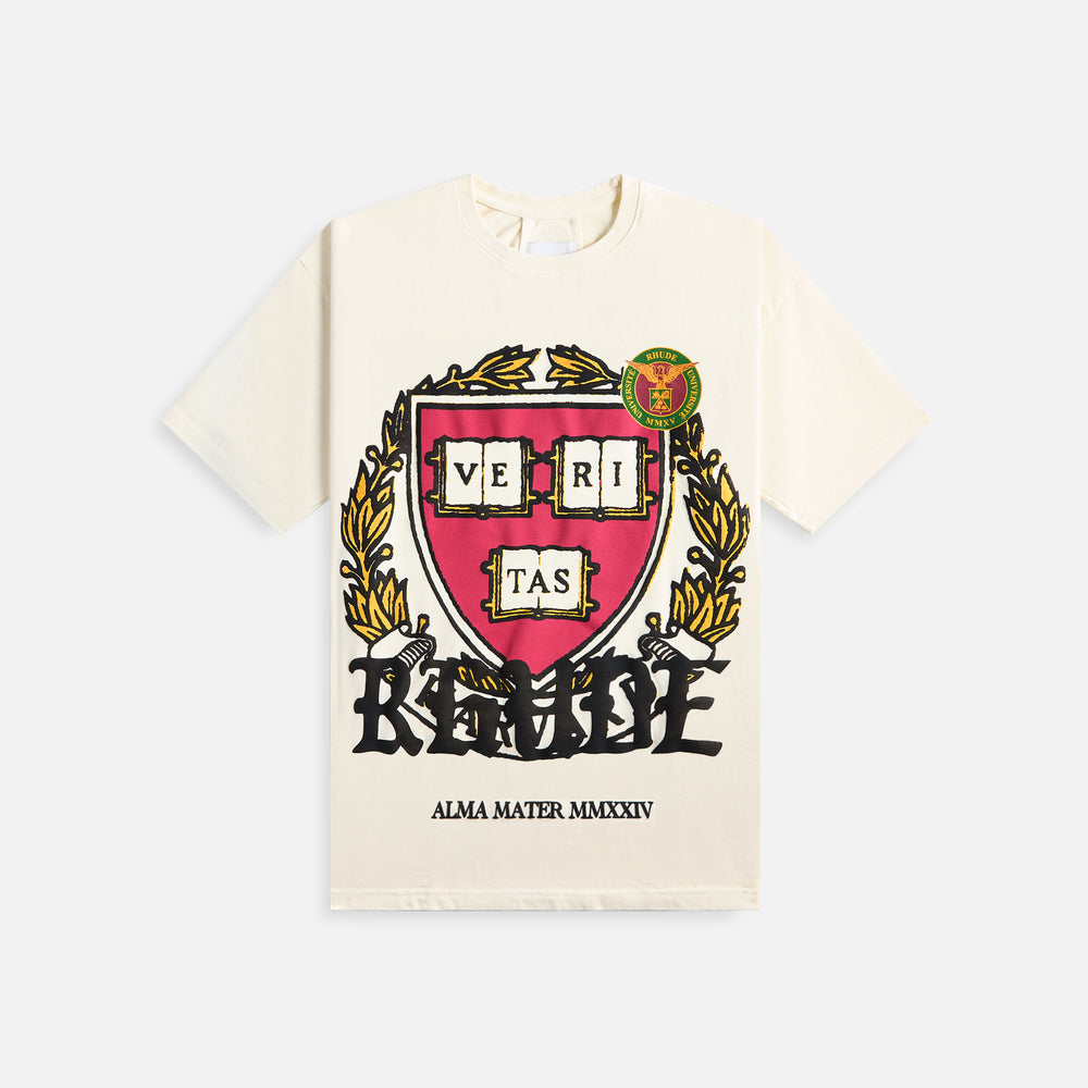 

Футболка Rhude Runway Plaque, цвет Vintage White