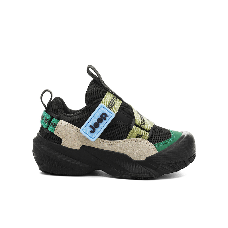 Jeep Кроссовки Running Collection Low top для детей 3-7 лет, черно-зеленые — фото 3