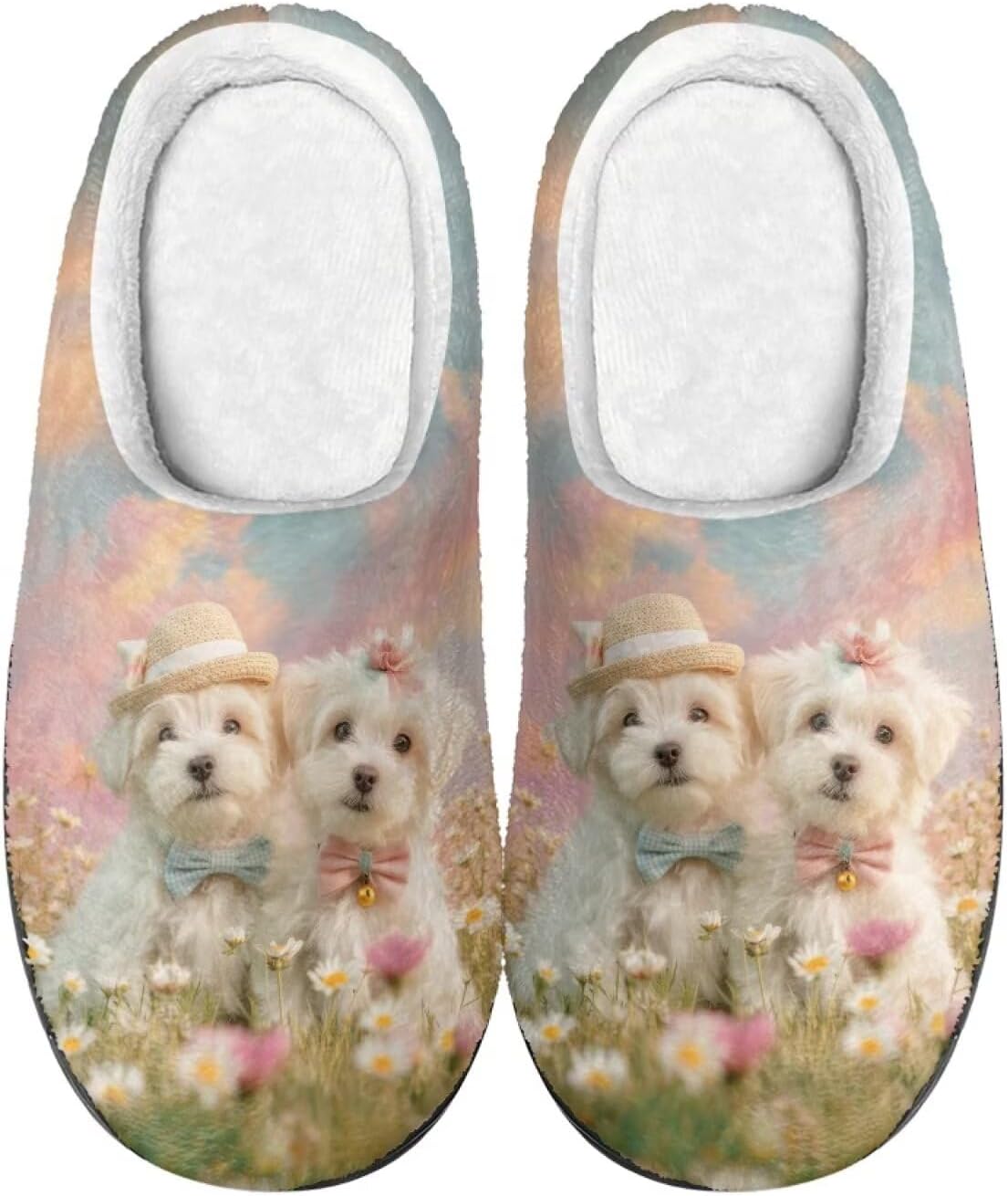 

Домашние тапочки с принтом для женщин и мужчин, нескользящие, пушистые, удобные для дома и улицы Baxinh, зеленый