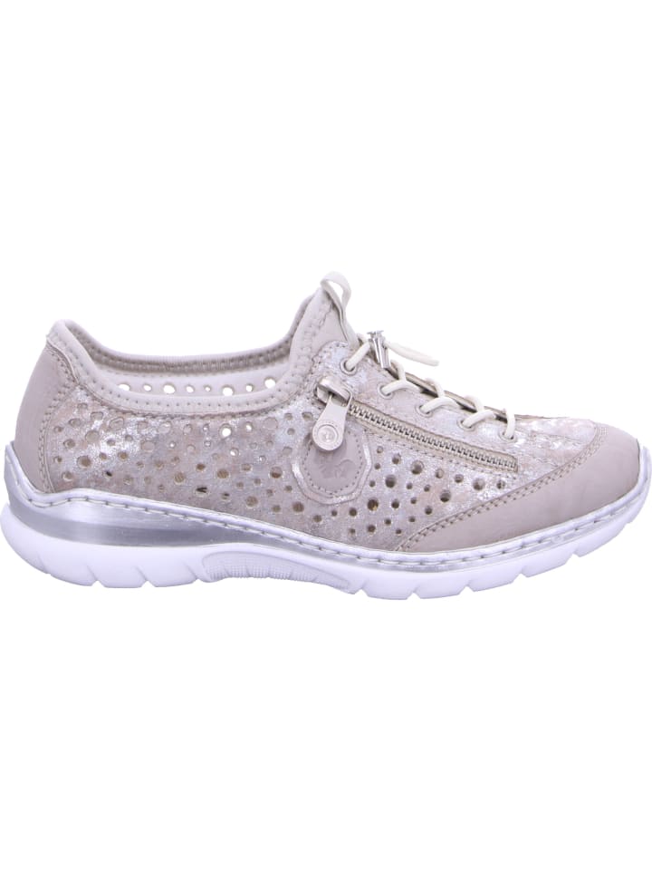 Элегантные туфли на шнуровке rieker, цвет ice/rose-metallic/perlclo — фото 3