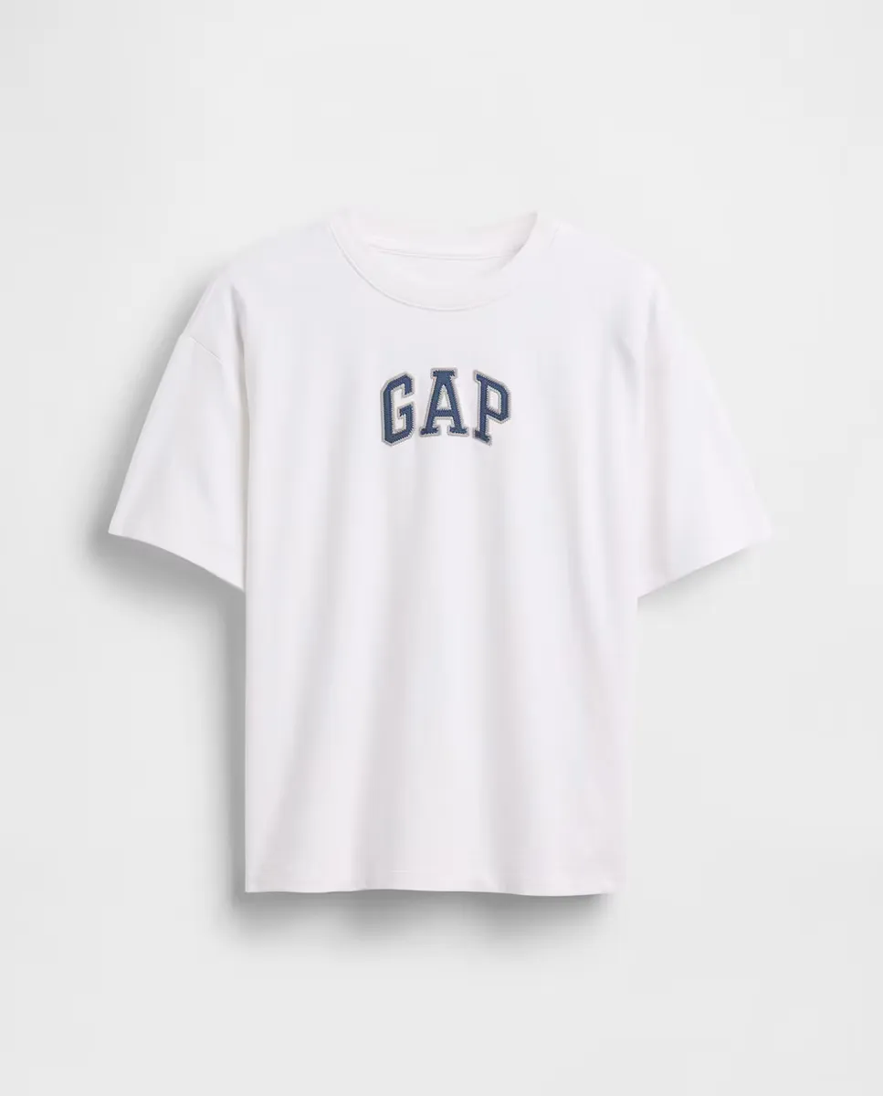 

Футболка с короткими рукавами для мальчика Gap, белый