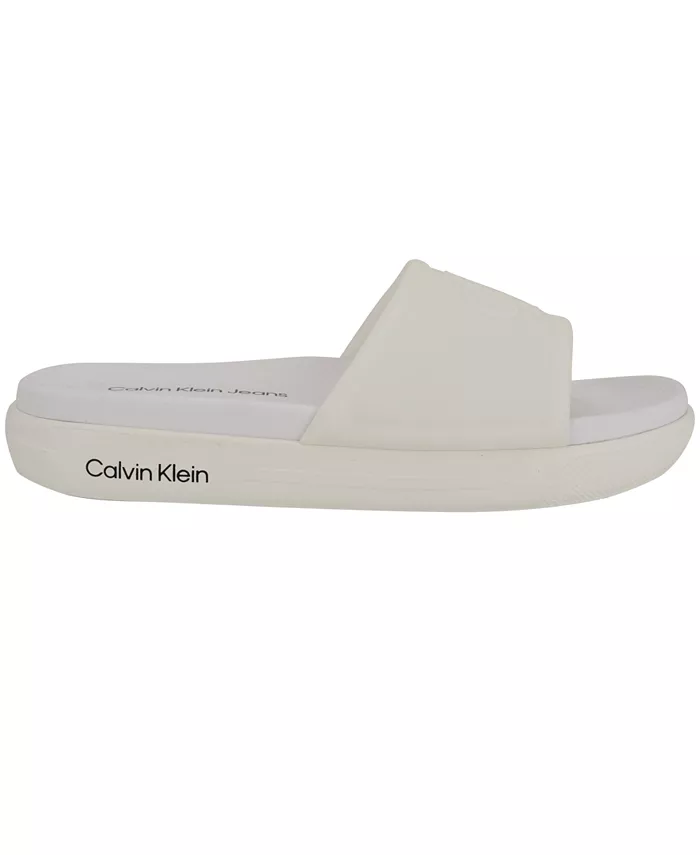 Женские сланцы Peari Pool с закрытым носком Calvin Klein, белый — фото 2