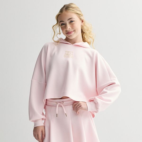 

Детская худи кроп для девочек 7-16 лет Limited Too, Pink