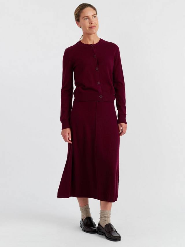 

Кардиган с воротником водолазка из шерсти Chinti & Parker, Dark Red