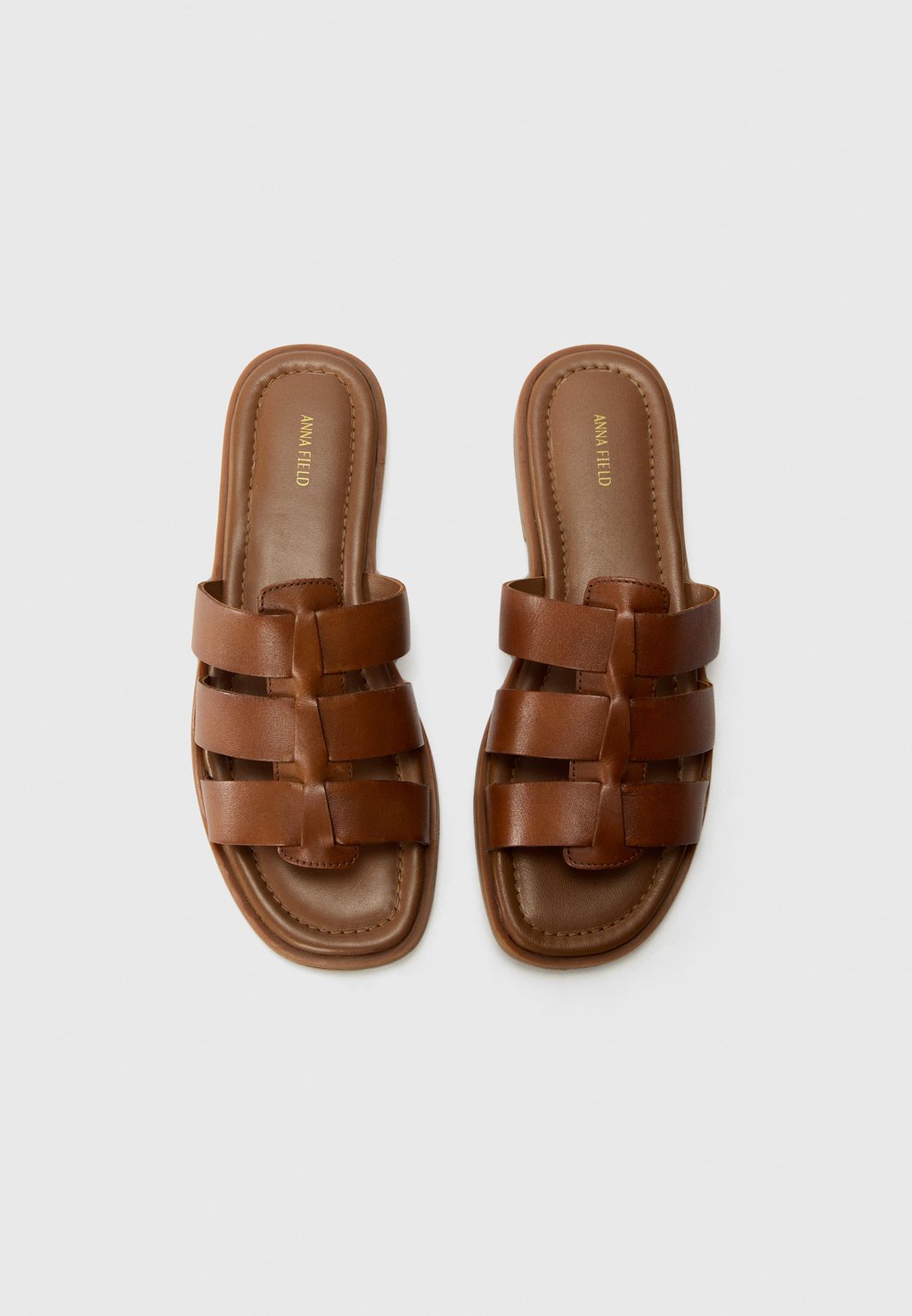 Мюли LEATHER Anna Field by Zalando, цвет Cognac — фото 4