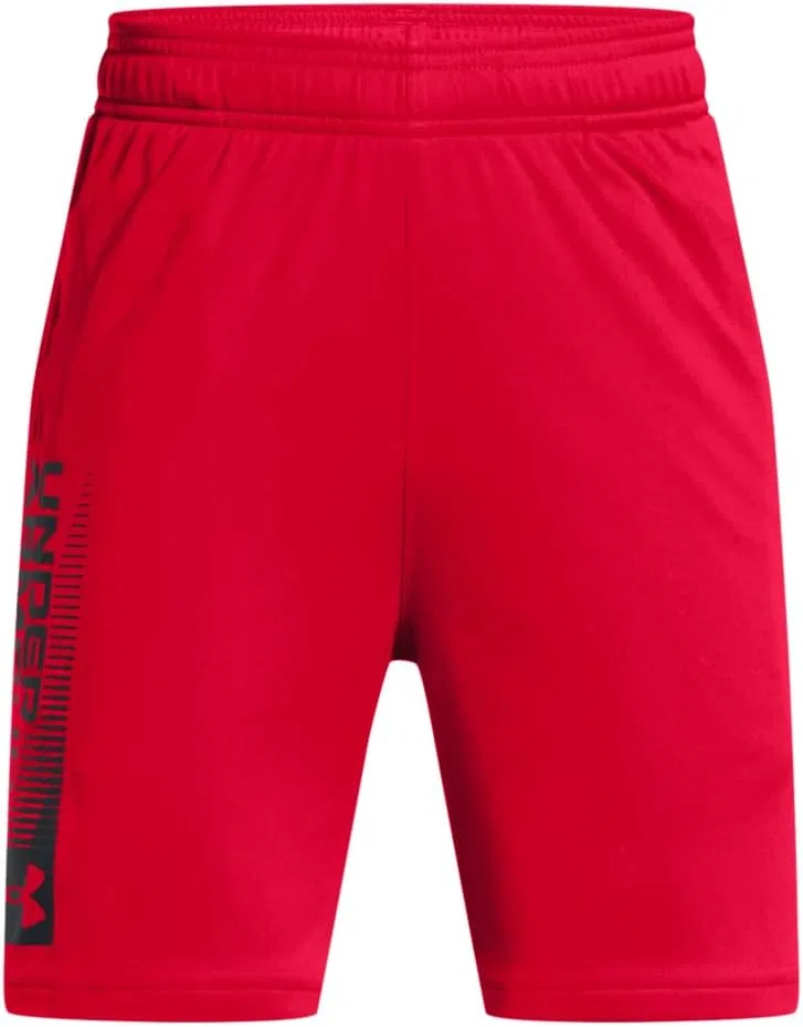 Детские шорты Under Armour с логотипом Tech Wordmark, (600) Red//Black