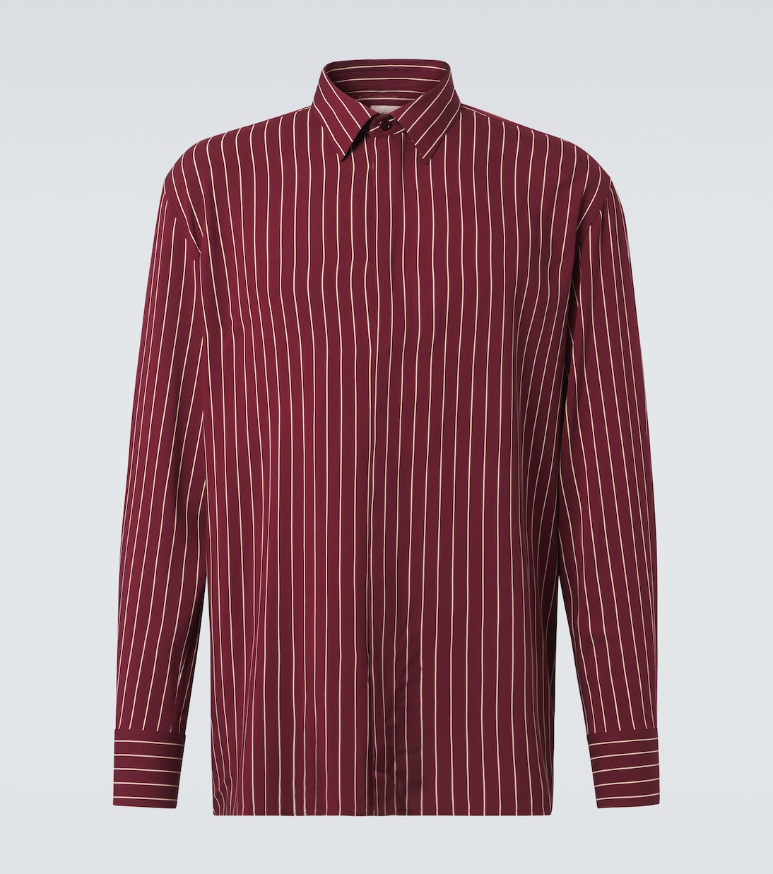 

Рубашка в полоску с галстуком Saint Laurent, Bordeadx Craie