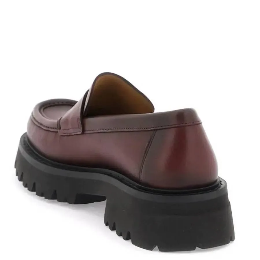 Лоферы Ferragamo с массивной подошвой, фиолетовый — фото 2