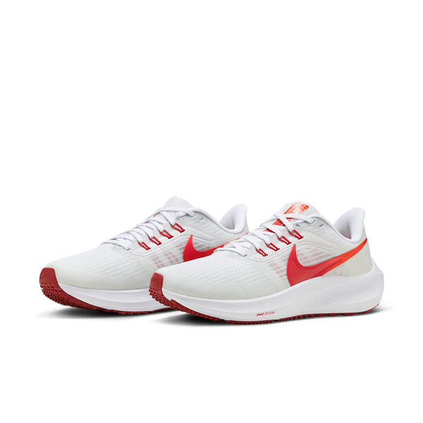 Кроссовки air zoom pegasus 39 low top красные Nike, белый — фото 3