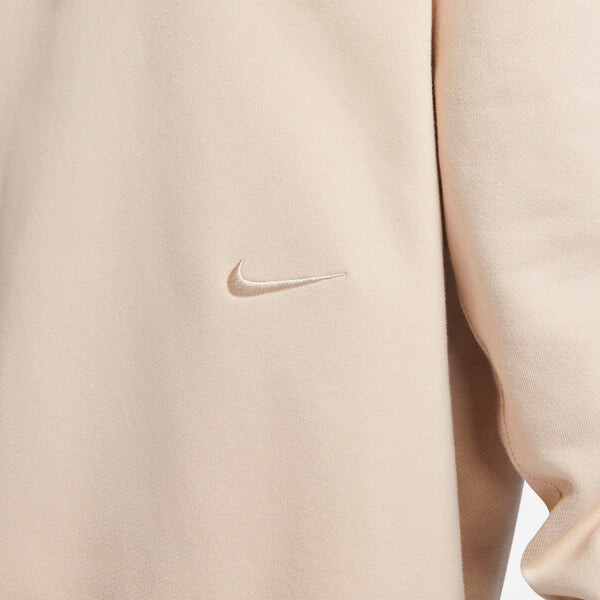 Толстовка спортивная одежда премиальный флисовый свитшот Nike, бежевый — фото 3