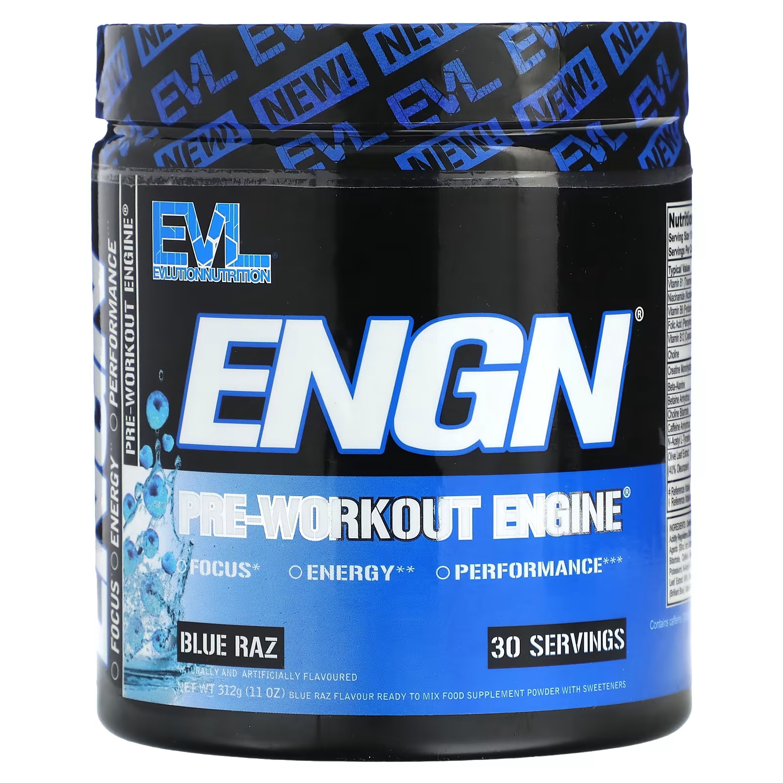 

Предтренировочный комплекс EVLution Nutrition ENGN Blue Raz