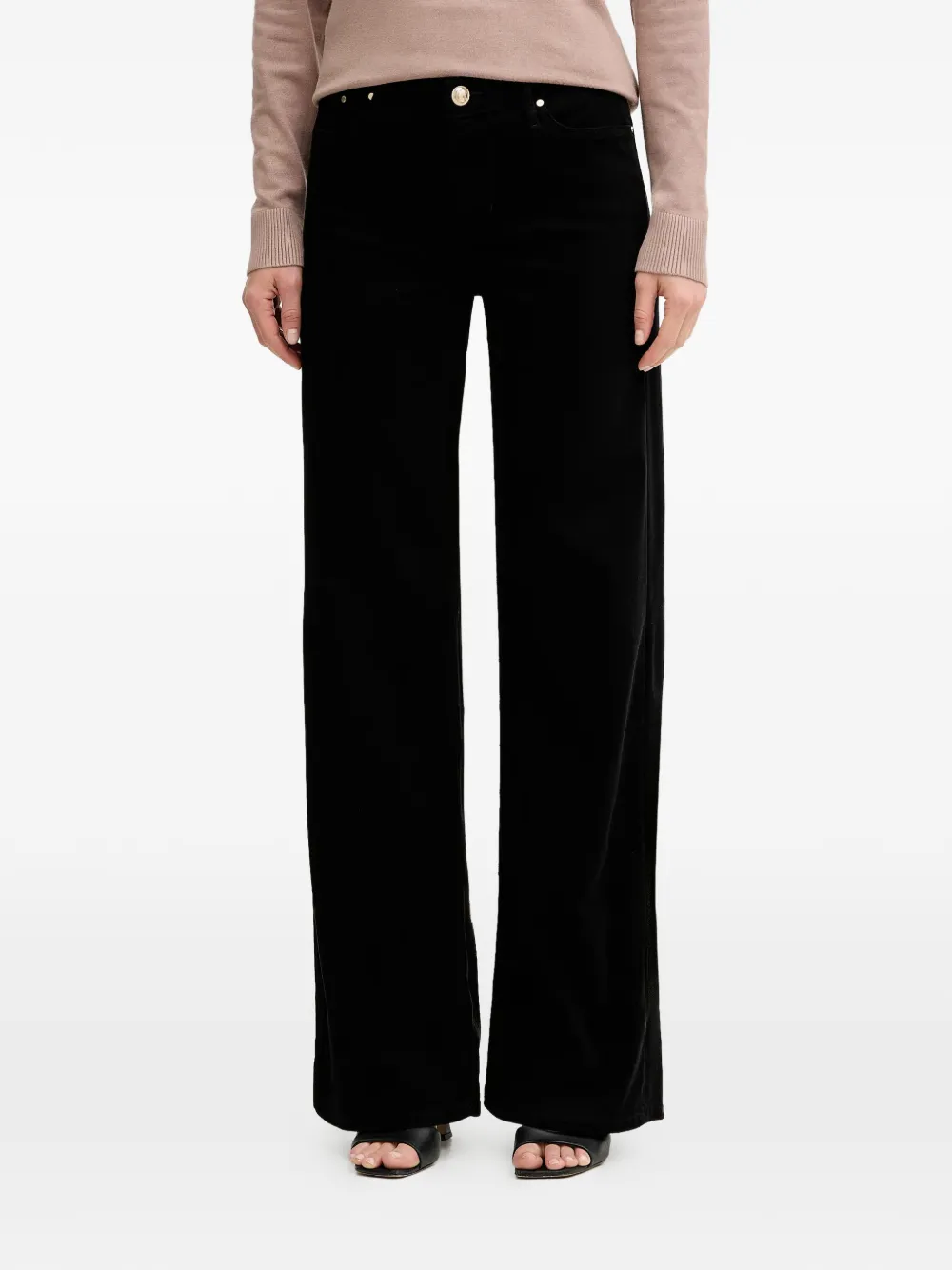 

Джинсы Palazzo с логотипом и карманом Guess Usa, черный