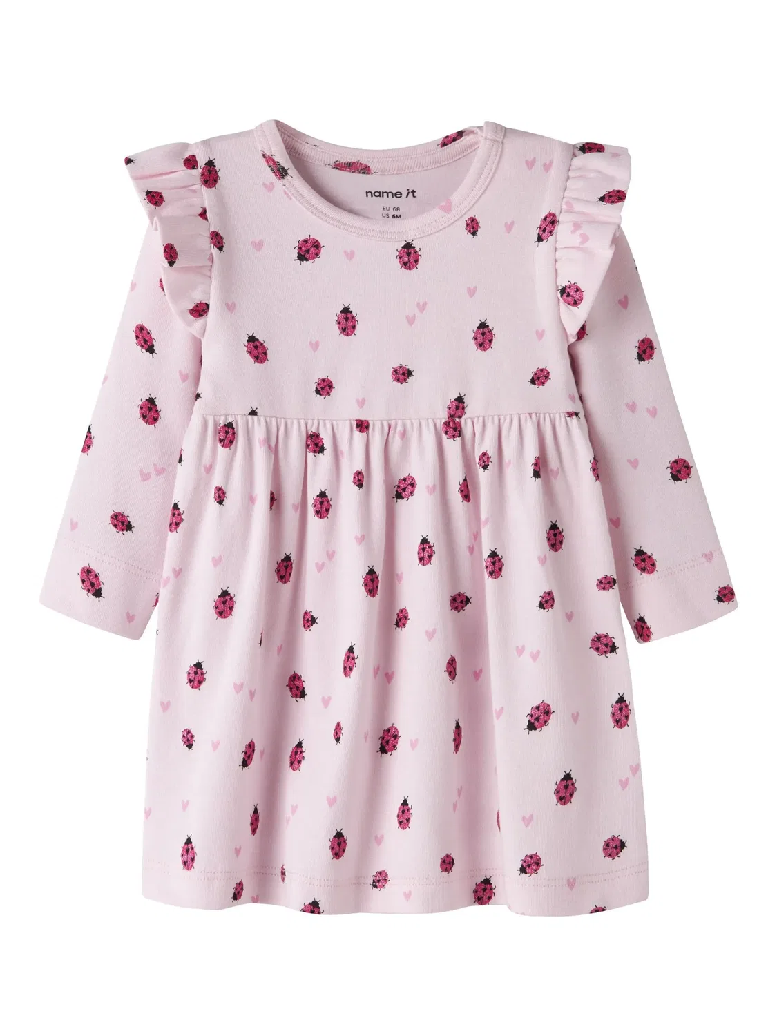 Платье с рюшами Name it, cradle pink