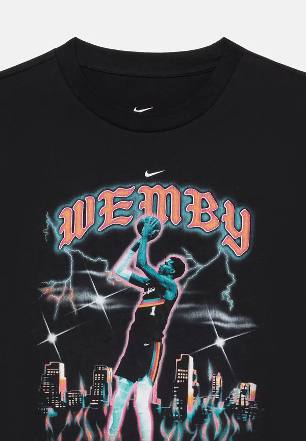 Футболка с изображением игрока нба, унисекс-футболка san antonio spurs. Nike Performance, Black — фото 4