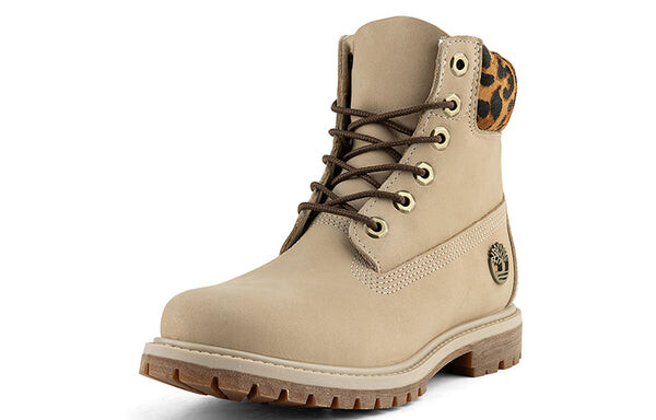 Кроссовки 6 inch safari cheetah waterproof boot 'ivory nubuck' Timberland, бежевый — фото 3
