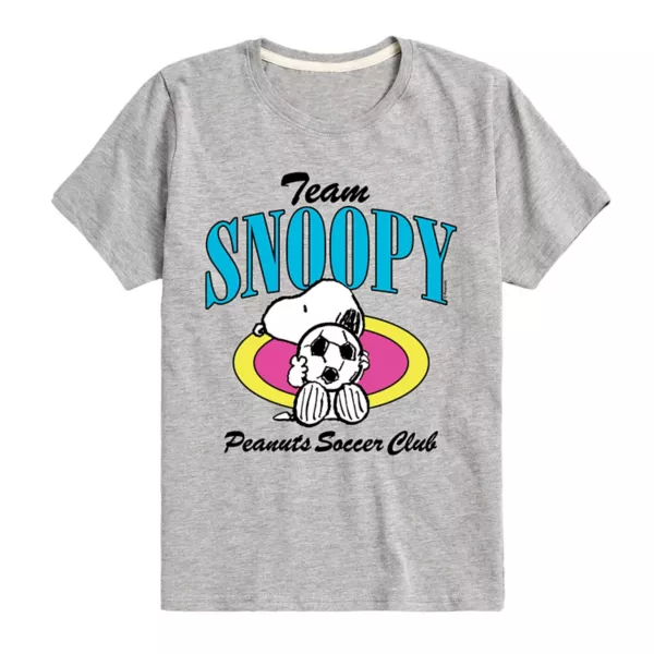 

Футболка с принтом «Peanats Team Snoopy Soccer» для мальчиков 8-20 лет Licensed Character, серый
