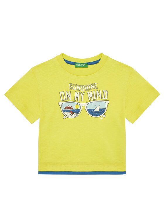 

Футболка обычного кроя 3SLUG10JF United Colors Of Benetton, желтый