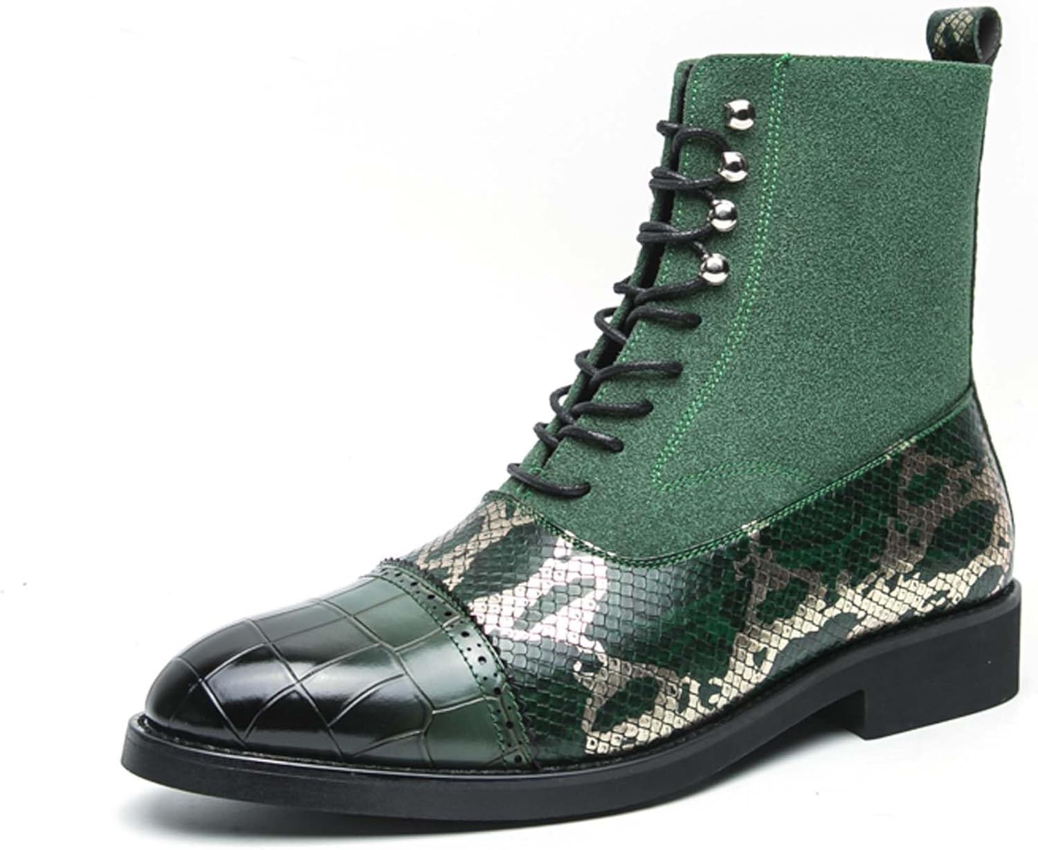 

Мужские ботинки челси, модные, с острым носком, для делового, повседневного, формального стиля, с противоскользящим покрытием, удобные, подходят для униформы, платья, свадьбы, танцевальной вечеринки, ночного клуба, высокие кожаные ботинки Generi...