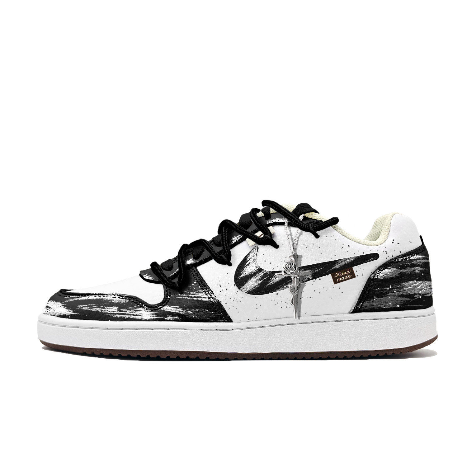 Nike Ebernon silver killer нескользящие устойчивые к истиранию низкие кроссовки для скейтбординга мужские — фото 3