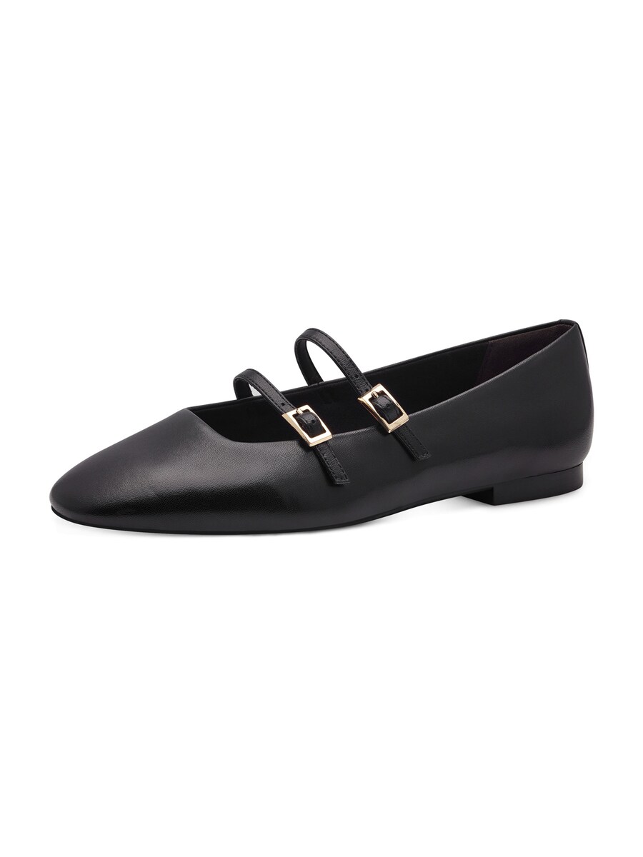 Балетки с ремешком Tamaris, Black
