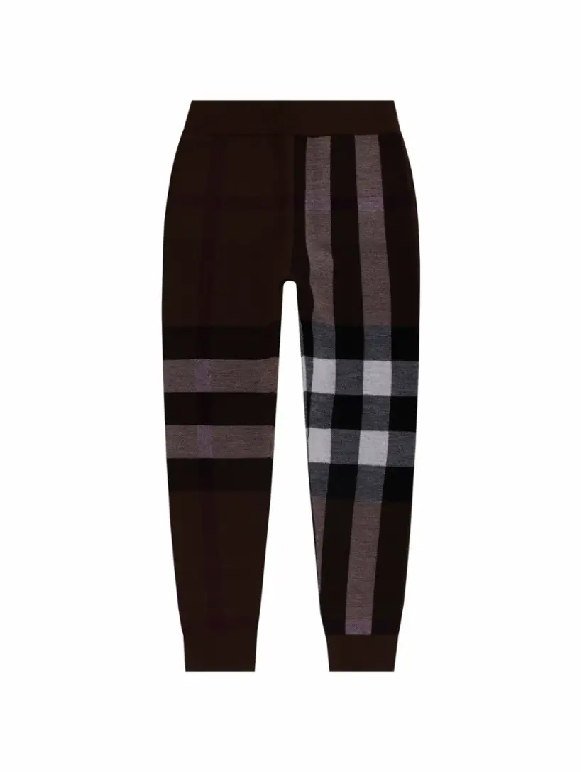

Шерстяные джоггеры Vintage Check Burberry, коричневый