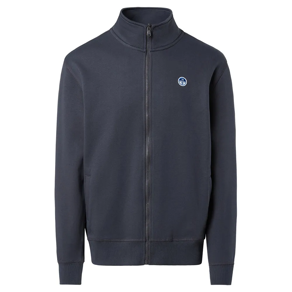 

Толстовка North Sails Logo full zip, синий/серый