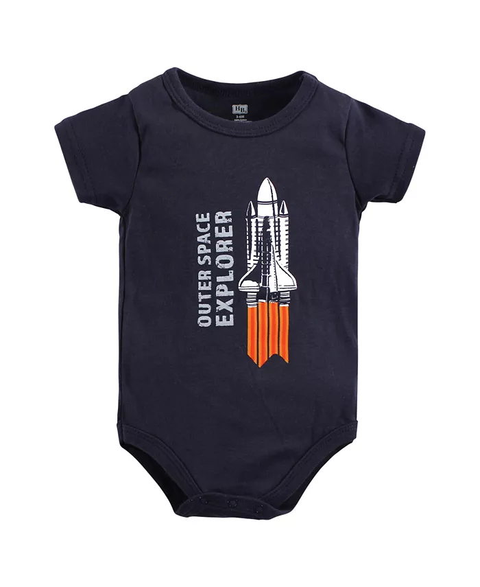 Комплект из дышащего хлопкового боди, шорт и обуви Hudson для мальчиков Hudson Baby, синий — фото 3