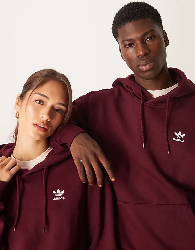 

Толстовка Adidas Originals Essential в бордовом цвете