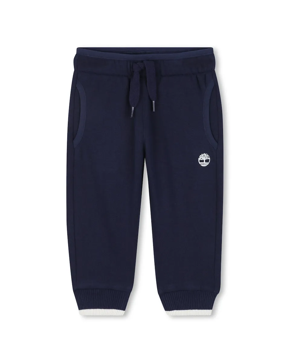 

Детские спортивные брюки для мальчика однотонного синего цвета Timberland