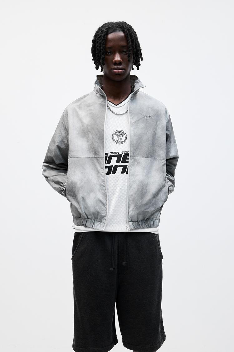 

Ветровка Stwd с принтом тай-дай Pull And Bear, черный