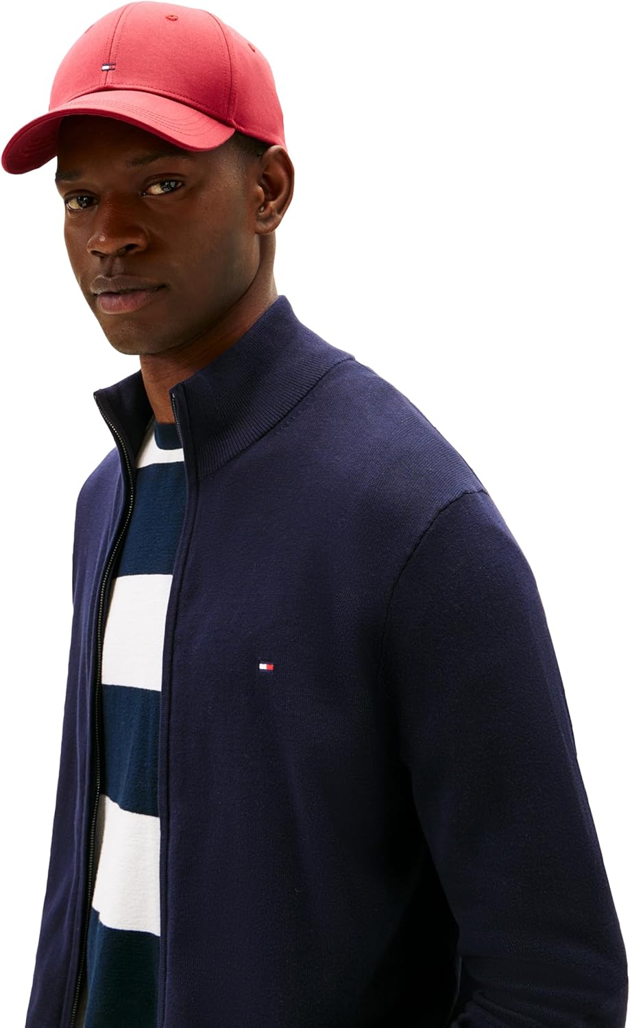 Легкий мужской свитер на молнии Tommy Hilfiger, Desert Sky — фото 3