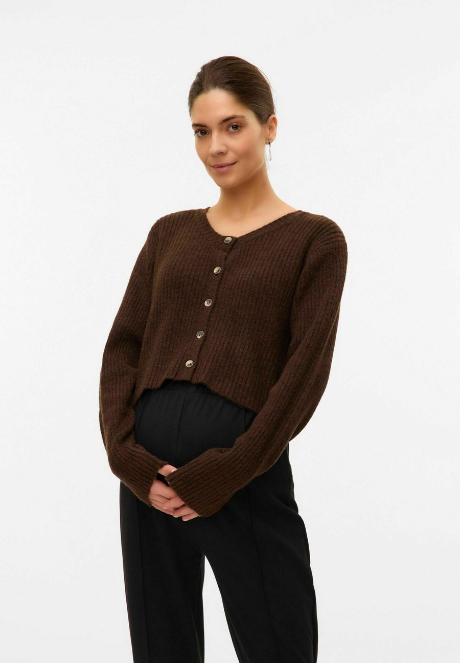 

Кардиган MAMALICIOUS NORMAL GESCHNITTEN RUNDHALS , Chocolate Torte/Brown