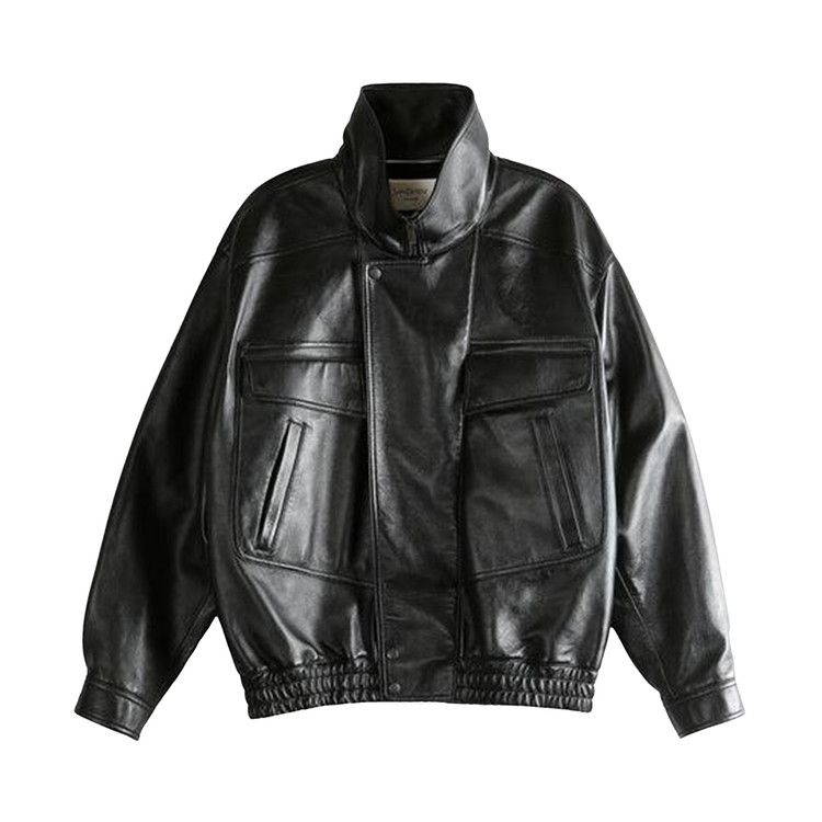 

Куртка Saint Laurent Stand Collar Bomber Jacket, Noir