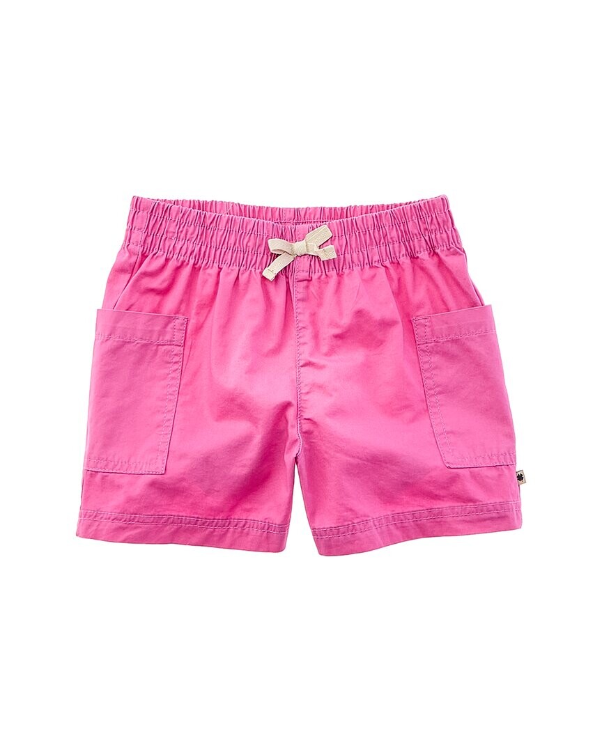

Однотонные шорты без застежки из твила Lucky Brand, розовый