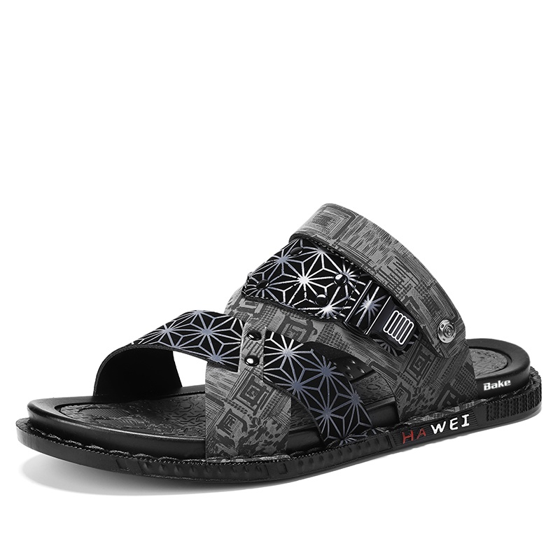 

BAKE Мужские пляжные сандалии Black/Gray - Gray, цвет Gray