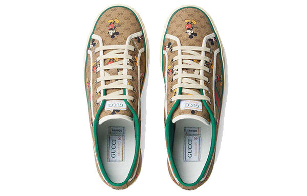Кроссовки disney x tennis 1977 'mickey mouse' Gucci, коричневый — фото 3