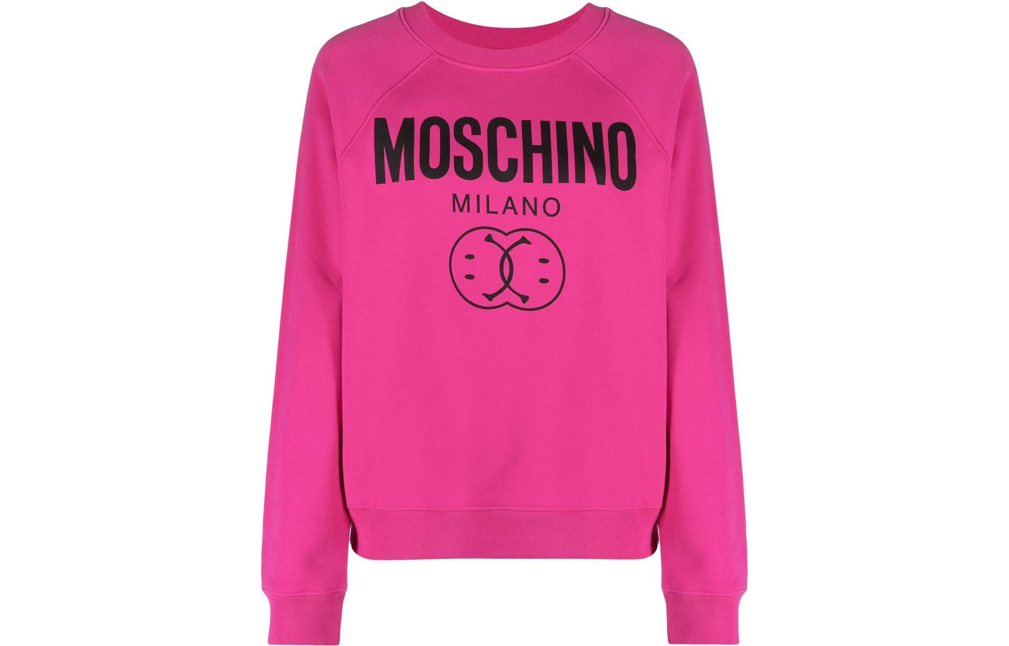 

Moschino Женская толстовка, розово-красная, с круглым вырезом, средней и стандартной длины