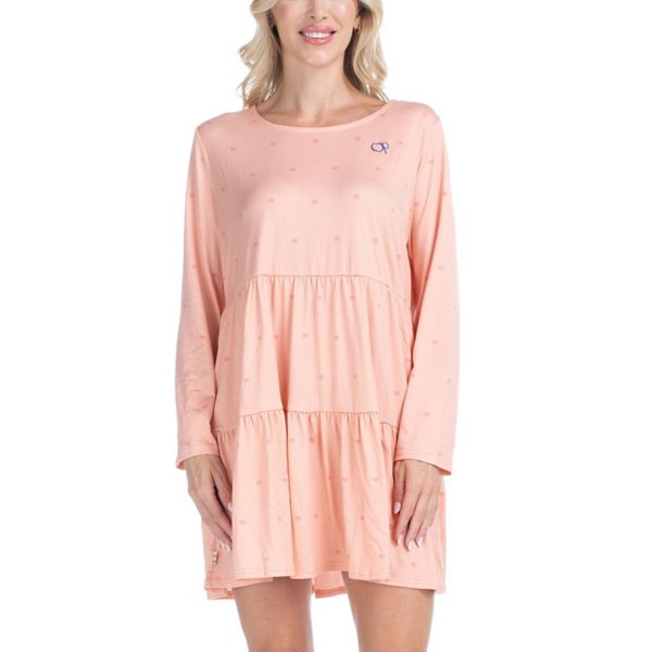 

Женская ночная рубашка с волнистыми ярусами Ocean Pacific, цвет peach shell