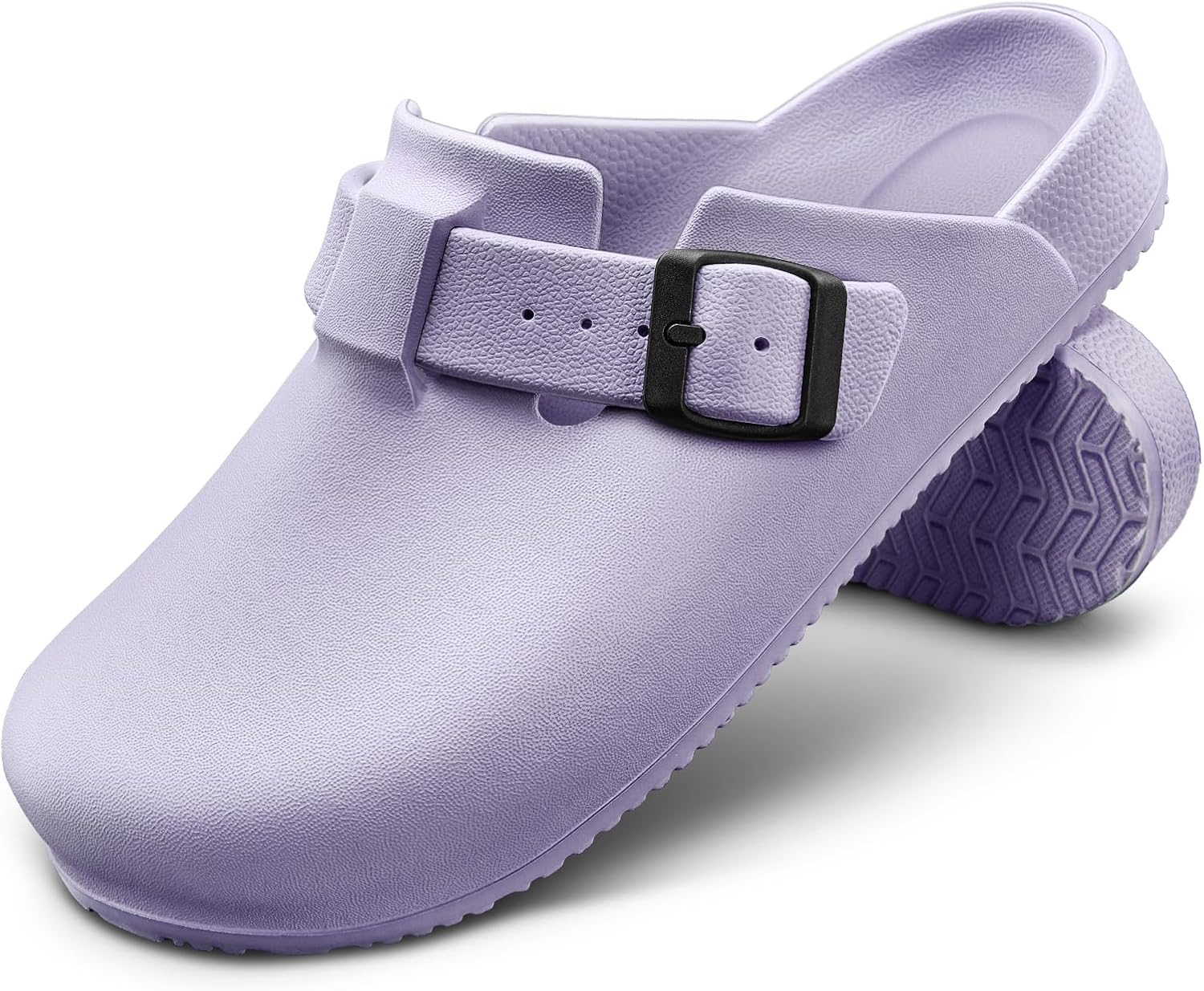 

Женские сабо KEMISANT, комфортные мюли, сандалии, тапочки, обувь для медсестры и сада, унисекс для мужчин, с амортизацией и поддержкой, пурпурный