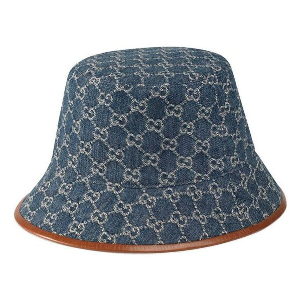 

Бейсболка gg canvas bucket hat 'sapphire brown' Gucci, синий